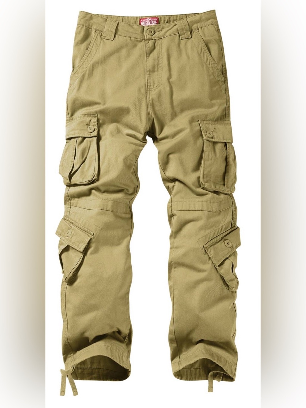 Match & Matchstick Men’s Khaki Cargo Pants - Utility Pockets, XXL(36), NWT. R13C
